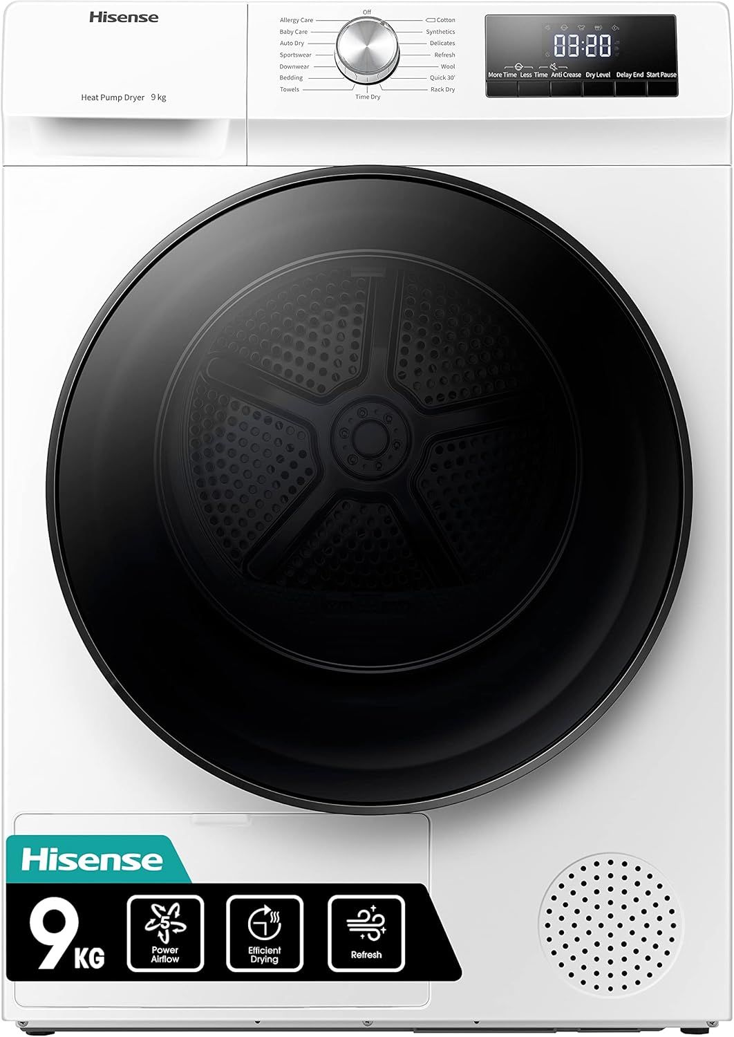 #Hisense DHGC903 9KG Heat Pump Condesner Tumble Dryer