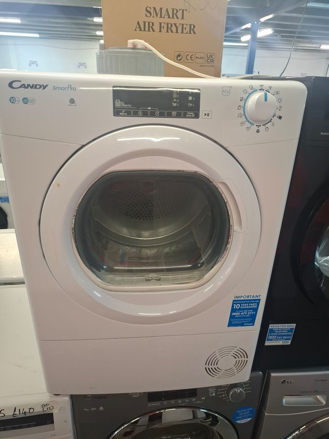 Candy CSOEC9DCG-80 10kg Condenser Dryer White
