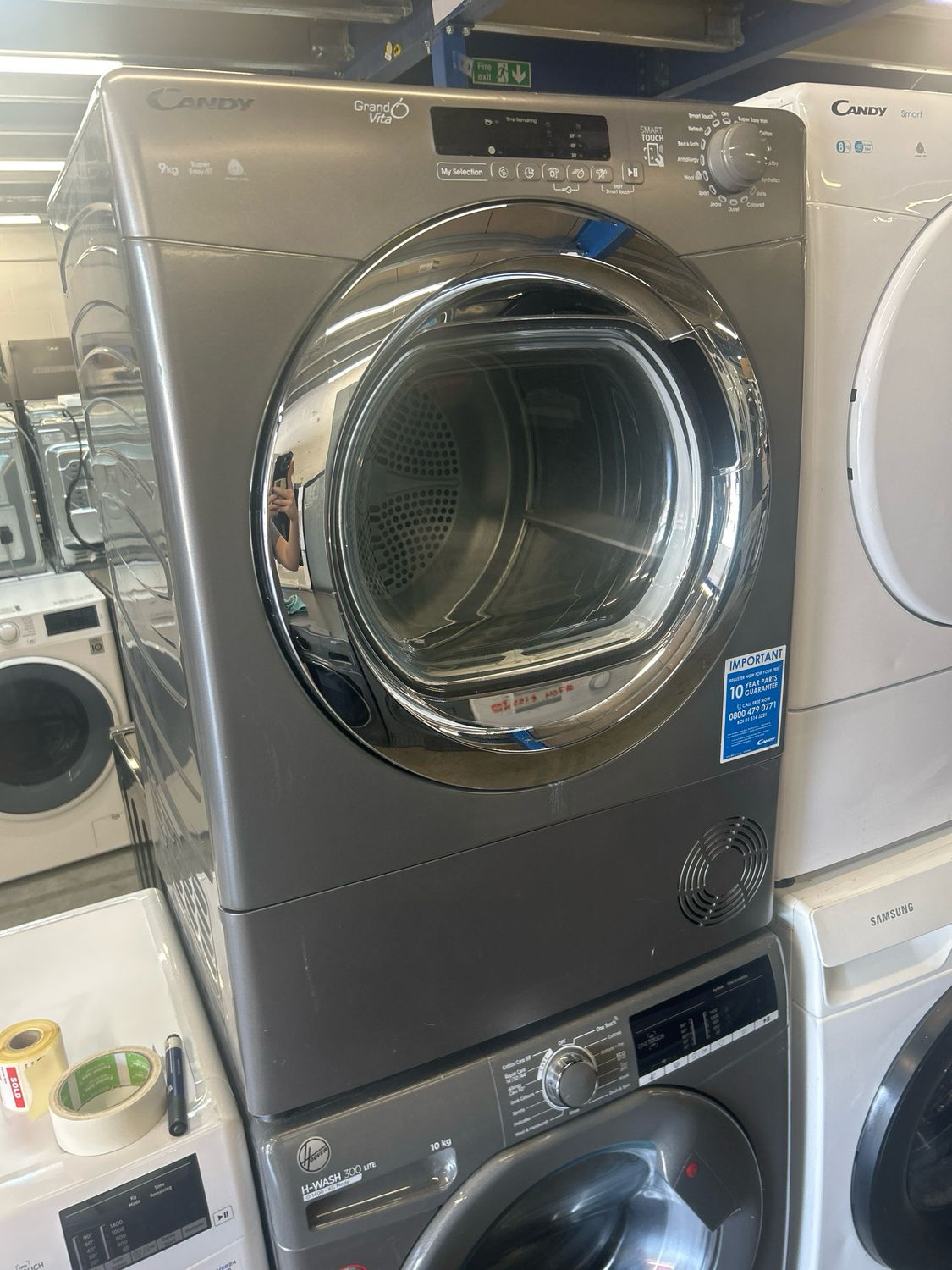 Candy GVSC9DCRG-80 9kg Condenser Dryer Grey