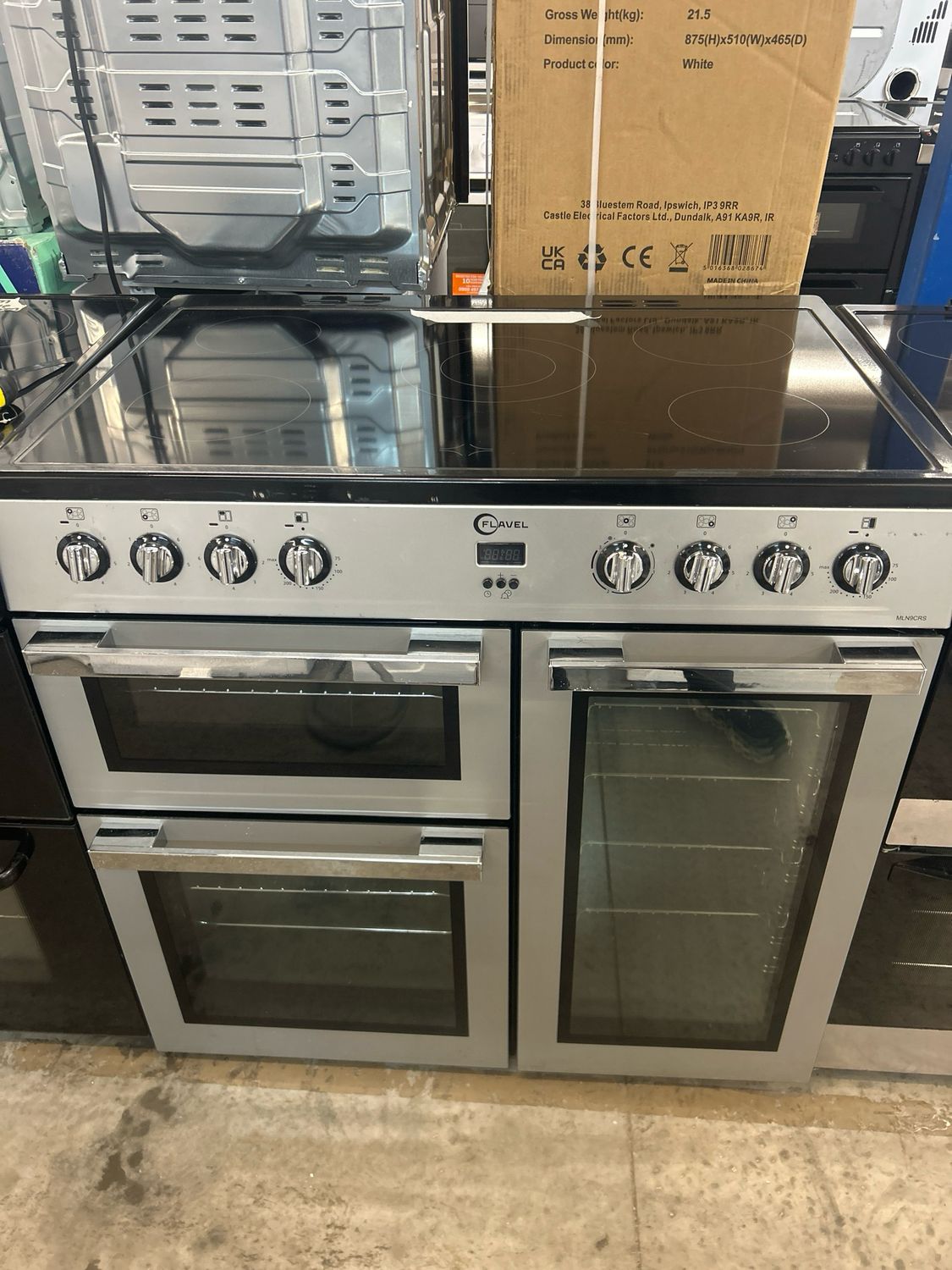 Flavel MLN9CRS 90cm Range Cooker Silver