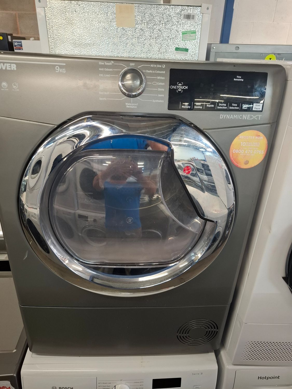 Hoover DXC9TCER 9kg Condenser Dryer Graphite Gray