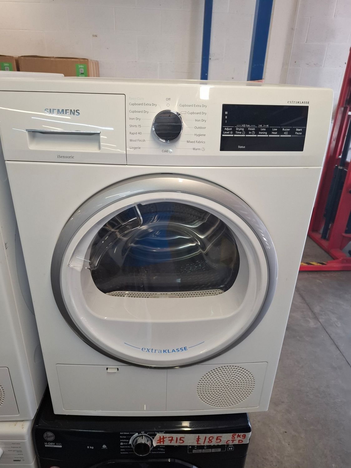 Siemens WT46G491GB 9kg Condenser Dryer White