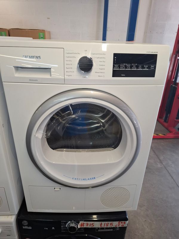 Siemens WT46G491GB 9kg Condenser Dryer White