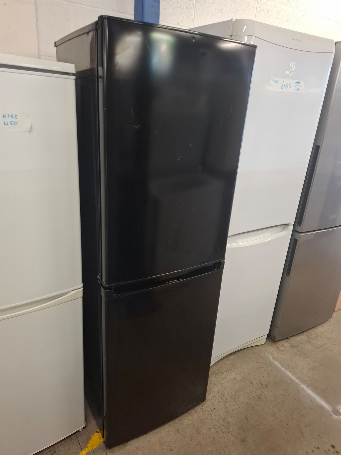 Bush Medium Fridge Freezer Black H164cm W55cm