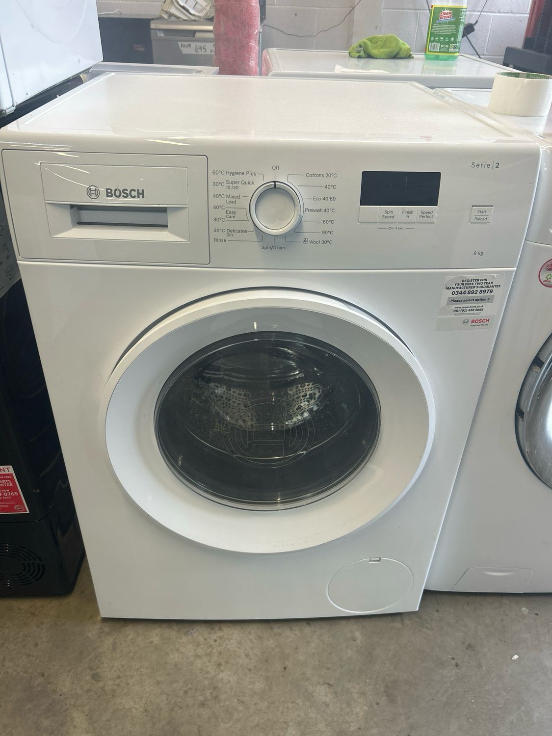 Bosch WGE0308GB 8kg 1400rpm Washing Machine White