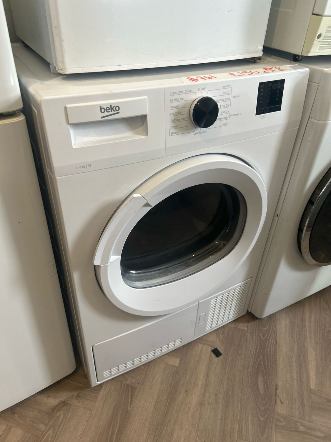 Beko DTLCE80121W 8Kg Condenser Dryer White