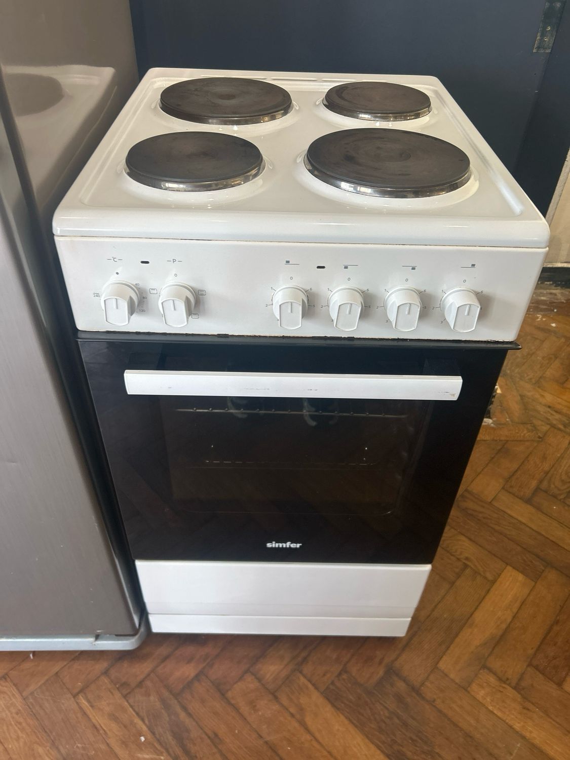 Simfer 50cm Electric cooker Solid Hobs White