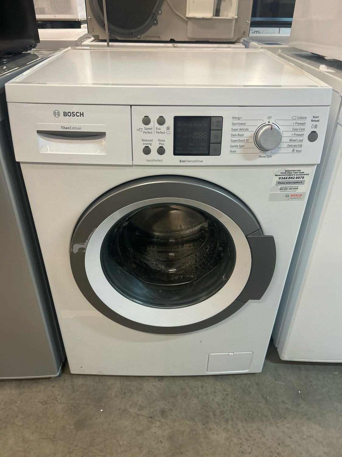 Bosch 8kg 1400rpm Washing Machine White