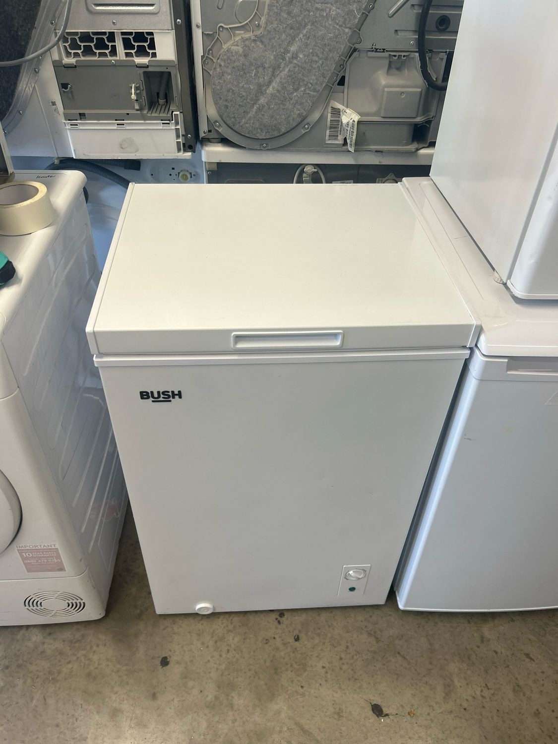 Bush BCF99L Chest Freezer - White 99L W55cm H85cm D52cm