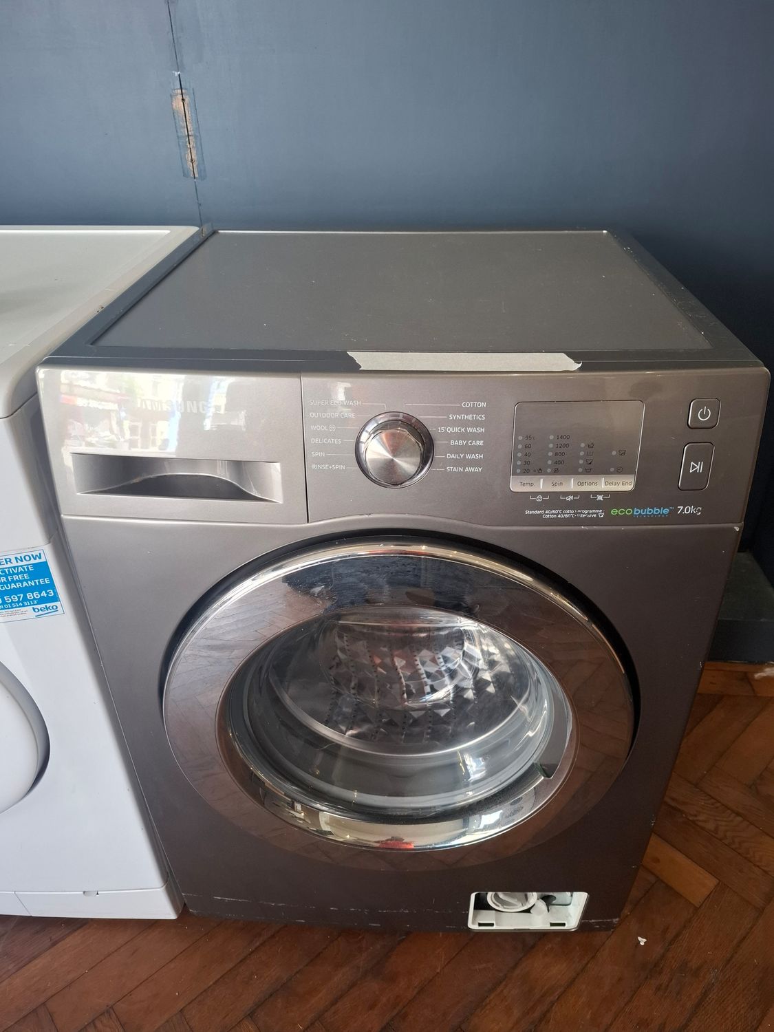 Samsung Ecobubble 7kg 1400rpm Washing Machine Graphite Grey 