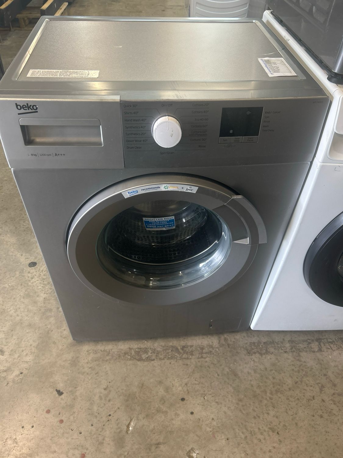 Beko WTL74051S 7kg 1400rpm Washing Machine Silver