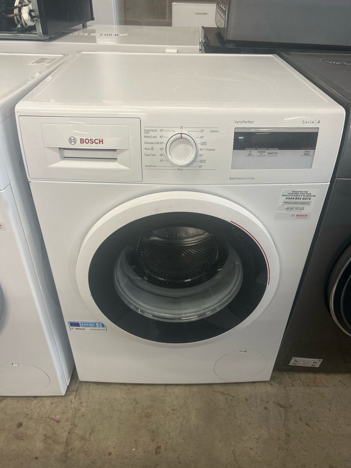 Bosch Serie 4 WAN24001GB 8kg 1400rpm Washing Machine White