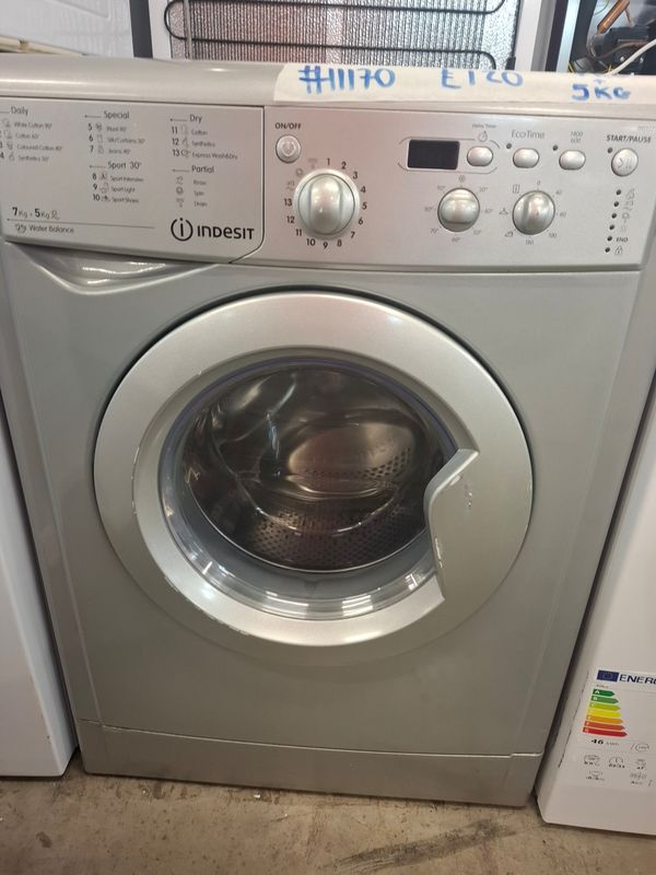 Indesit IWDD7143S 7KG+5KG 1400rpm Washer Dryer Silver