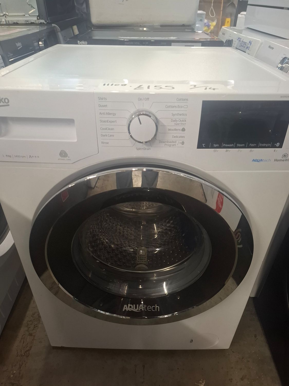 Beko 9KG 1400rpm Washing Machine White