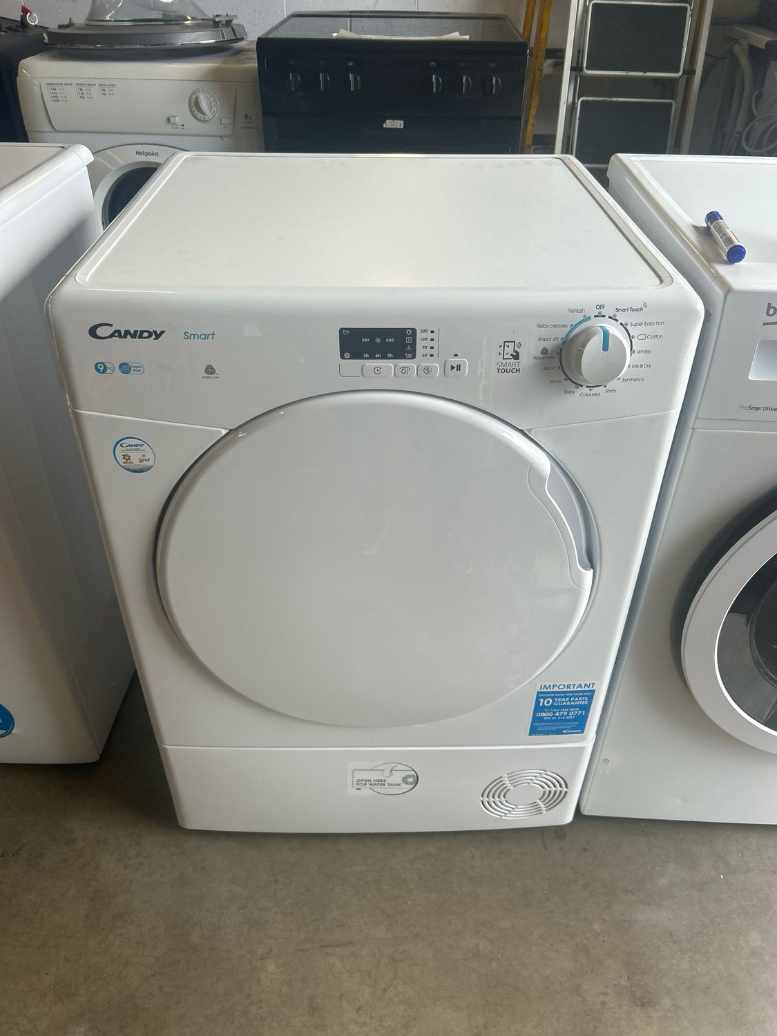 Candy CSEC9LF 9kg Condenser Dryer White