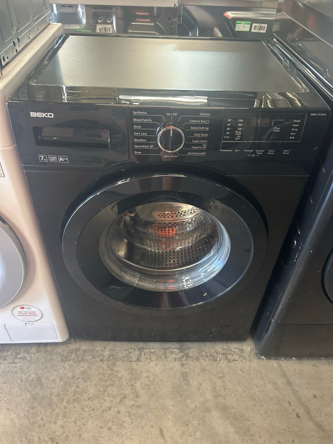 Beko WMX73120B 7kg 1300rpm Washing Machine Black