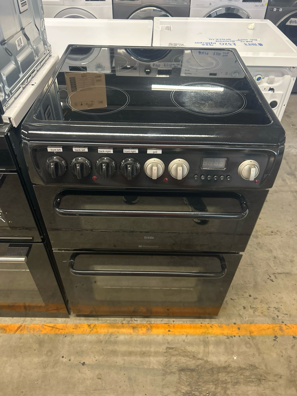 Hotpoint 60cm Electric Cooker Black