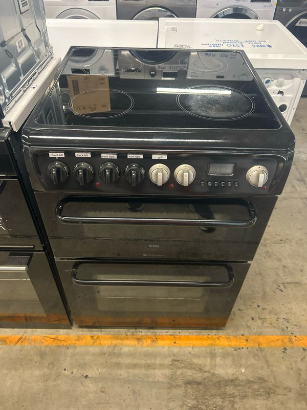 Hotpoint 60cm Electric Cooker Black