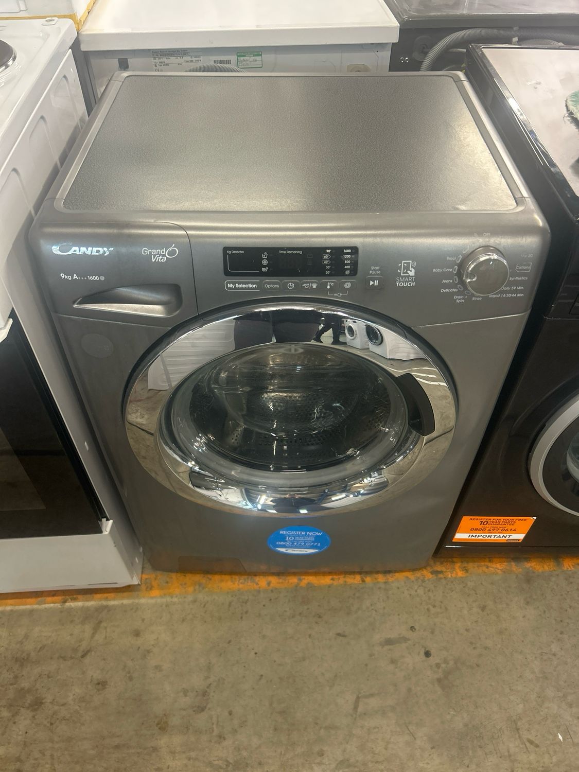 Hoover 9KG 1600rpm Washing Machine Grey