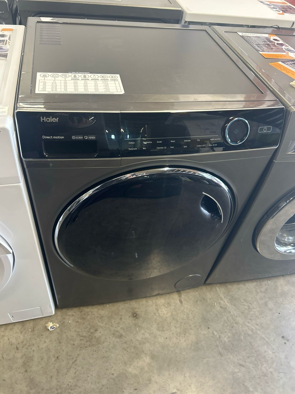 Haier HWD100-B14979S Washer/Dryer 10Kg/6kg 1400rpm Silver