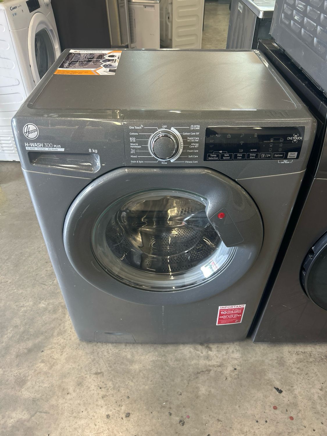Hoover 8KG 1400rpm Washing Machine Grey