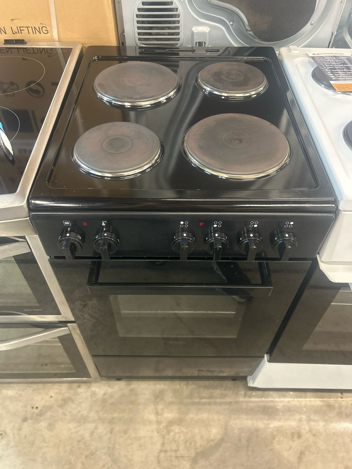 Bush DHBES50B 50cm Electric Cooker Black