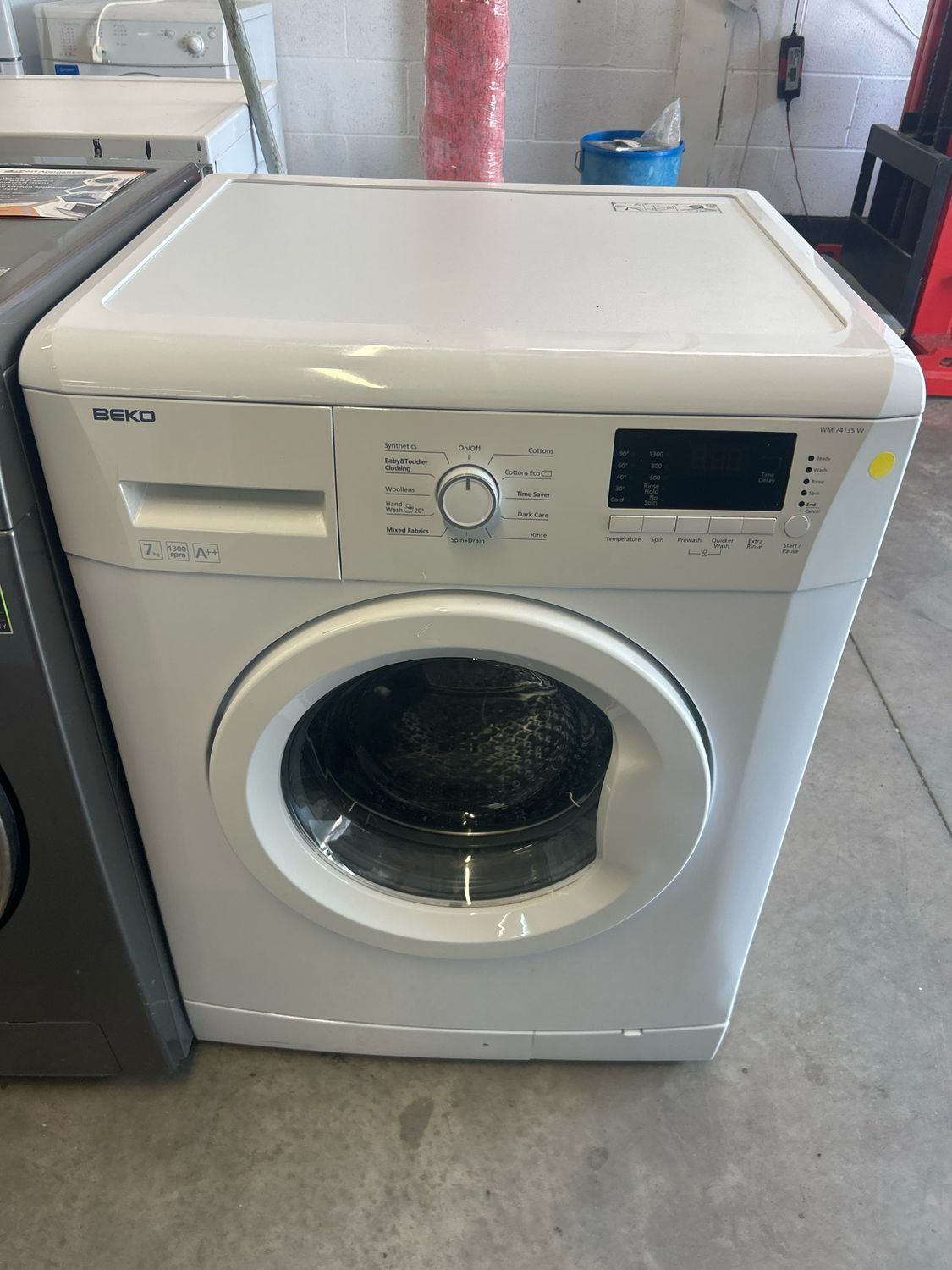 Beko WM74135W 7kg 1300rpm Washing Machine White