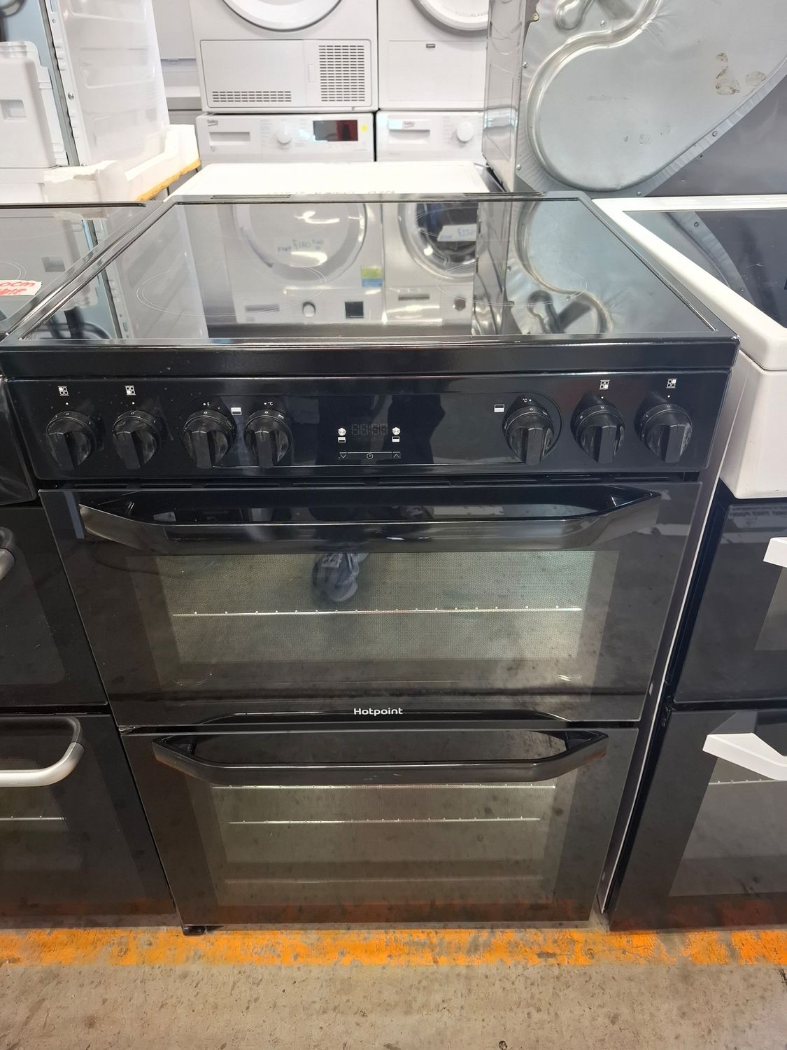 Hotpoint HDM67TV92HCB 60cm Electric Cooker Double Oven Black