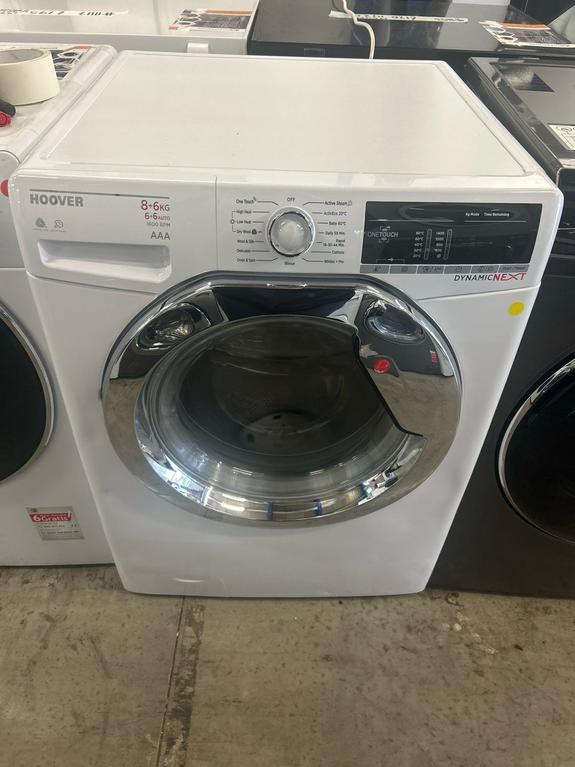 Hoover 8kg/6kg 1600rpm Washer Dryer White