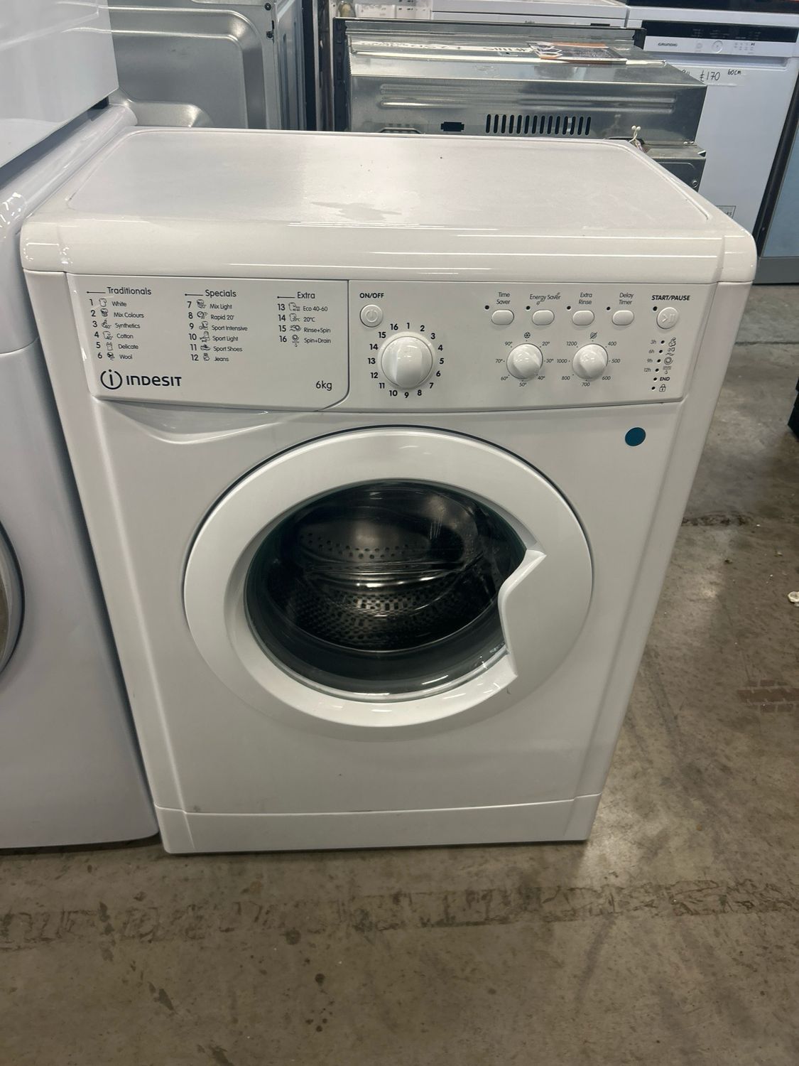 Indesit 6KG 1200rpm Washing Machine White