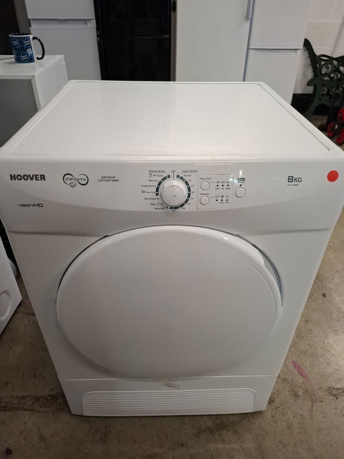 Hoover VHC580NC 8kg Condenser Dryer White