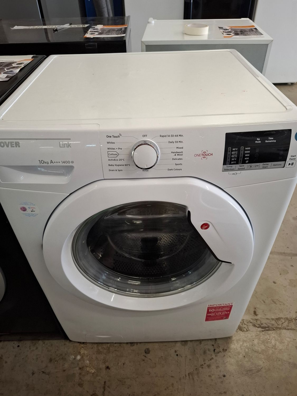 Hoover DHL14102D3.80 10kg 1400rpm Washing Machine White