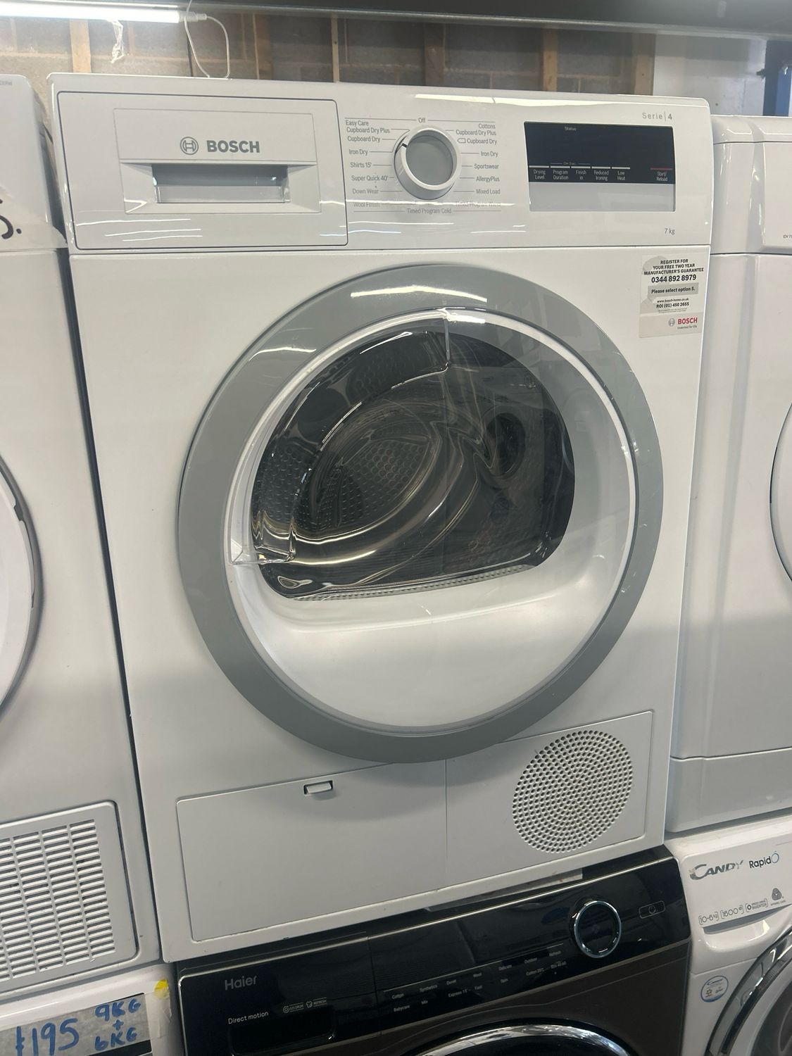 Bosch WTN852001GB 7KG Condenser Dryer White