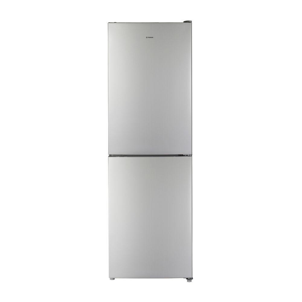 #Teknix FF1860S/E Fridge Freezer Frost Free Silver H185cm W59.5cm D60cm