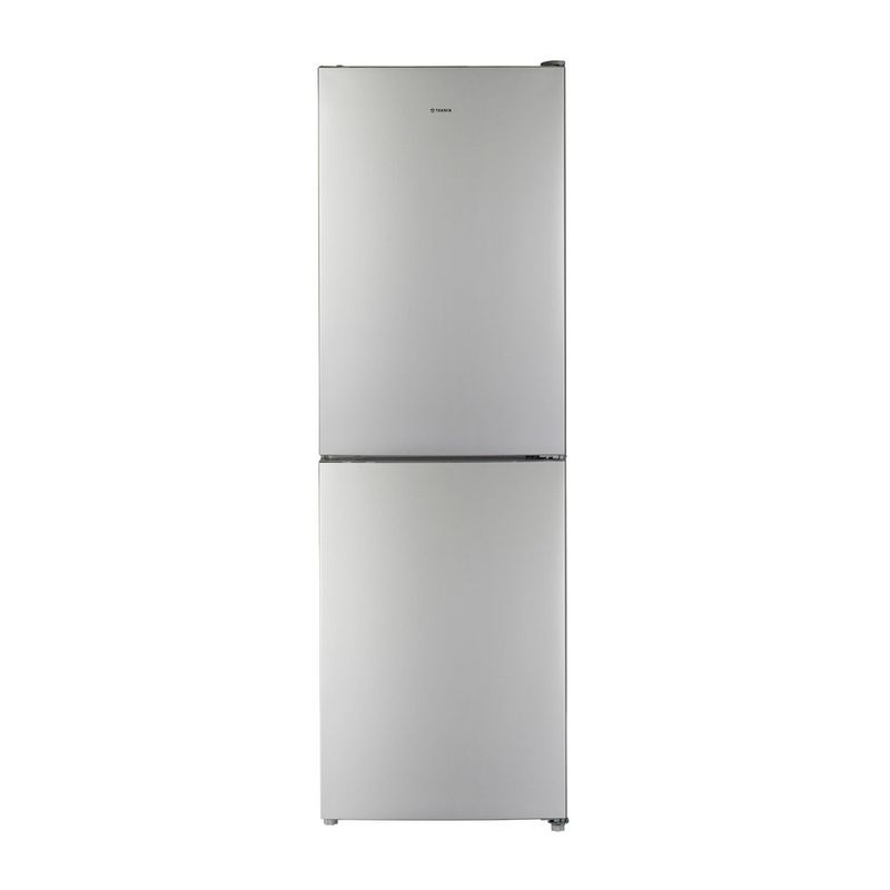 #Teknix FF1860S/E Fridge Freezer Frost Free Silver H185cm W59.5cm D60cm