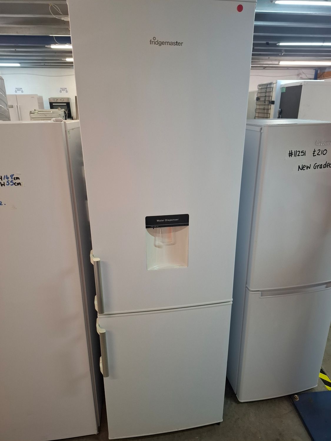 Fridgemaster MC55264 Fridge Freezer 180x55 White