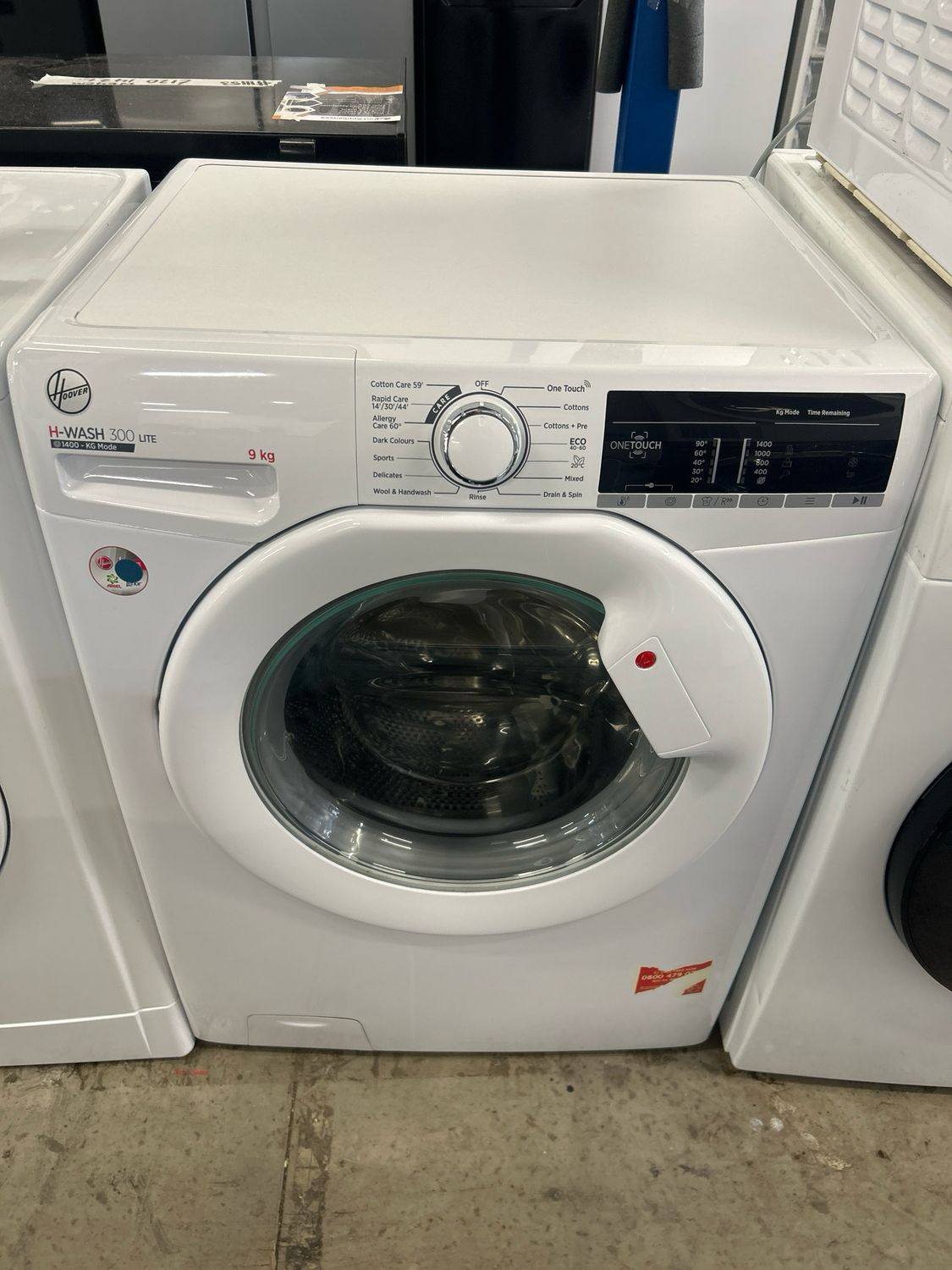 Hoover H3W49TE-80 9kg 1400rpm Washing Machine White