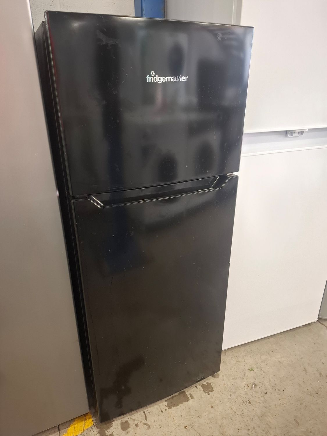 Fridgemaster MTM48120 Fridge Freezer Black Refurbished D49cm W48cm H118cm
