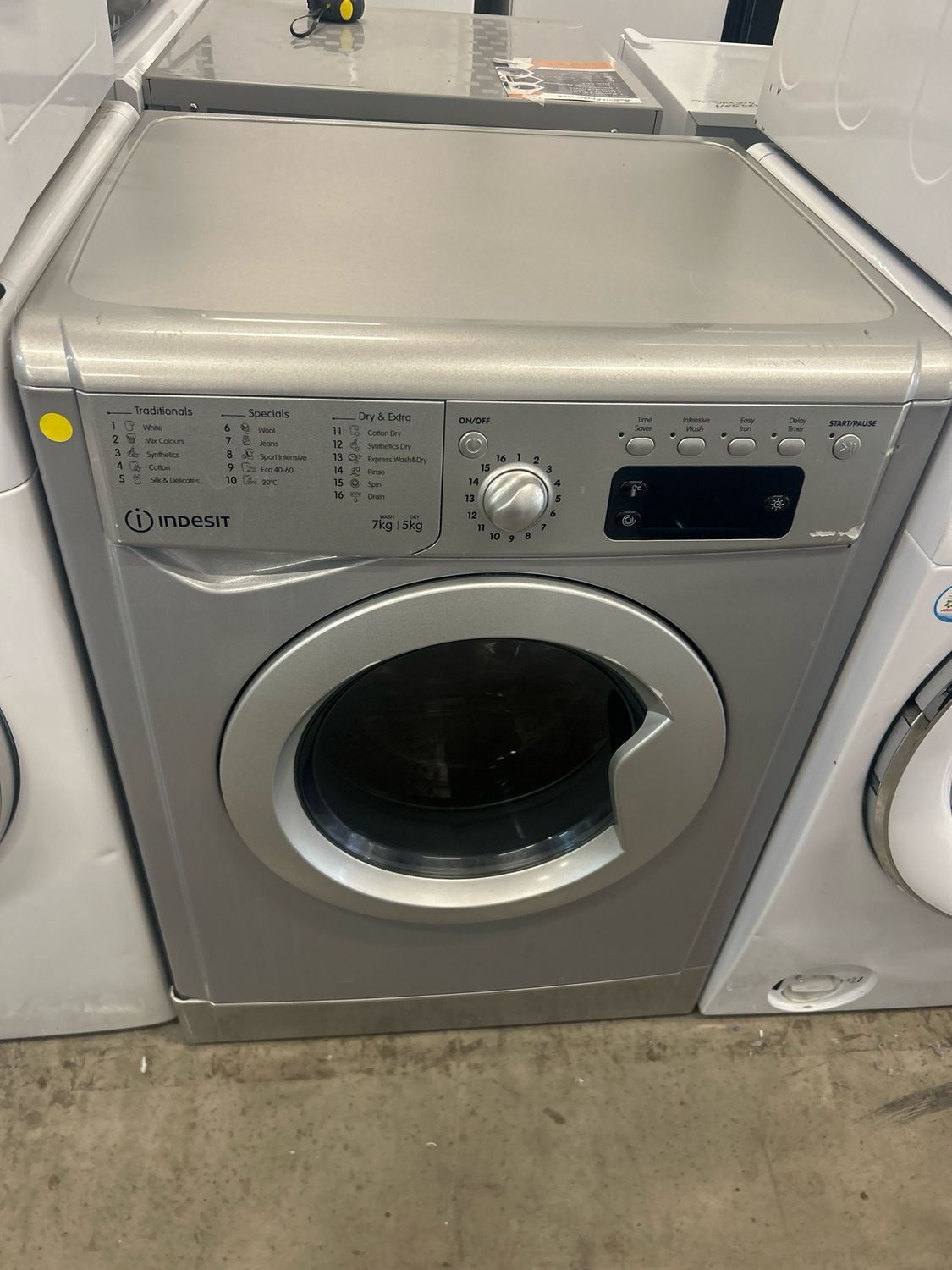 Indesit IWDD7143S 7KG+5KG 1400rpm Washer Dryer Silver