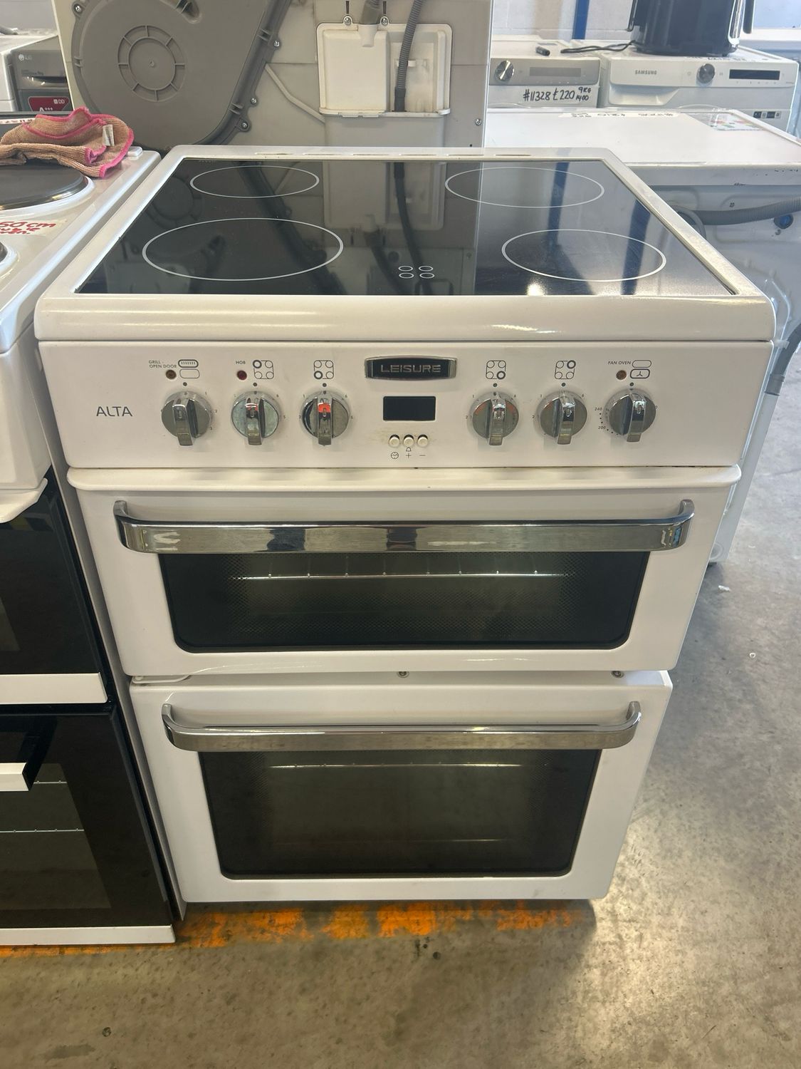 Leisure Alta 60cm Cooker Electric Ceramic Hobs - White