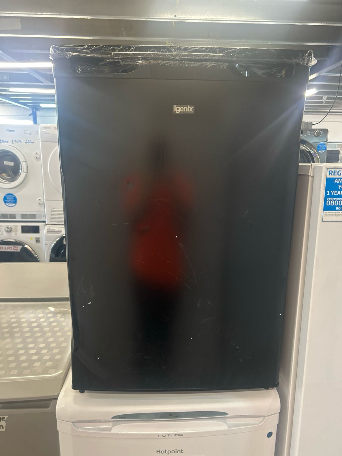 Igenix IG255B Undercounter Fridge H84cm W55cm Black New Graded
