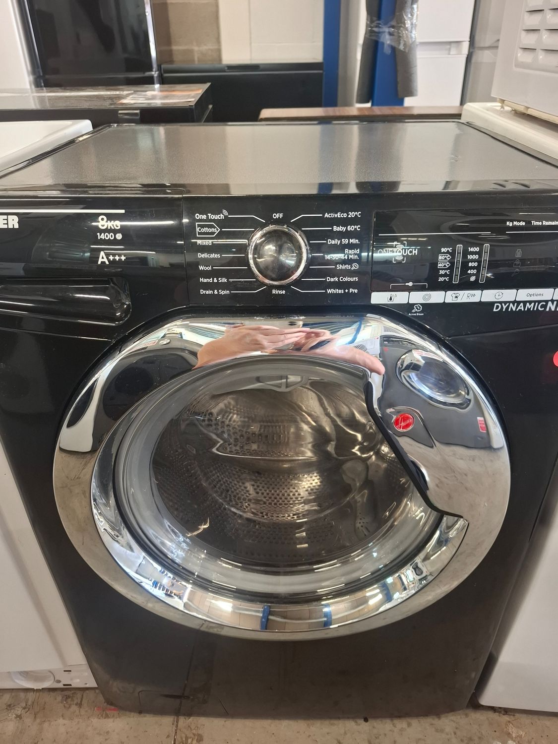 Hoover DXOA48C3 8KG 1400 Spin Washing Machine Black