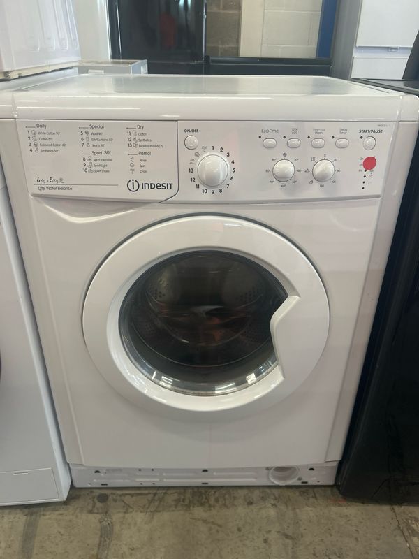 Indesit IWDC6125 Washer/Dryer 6KG/5KG White