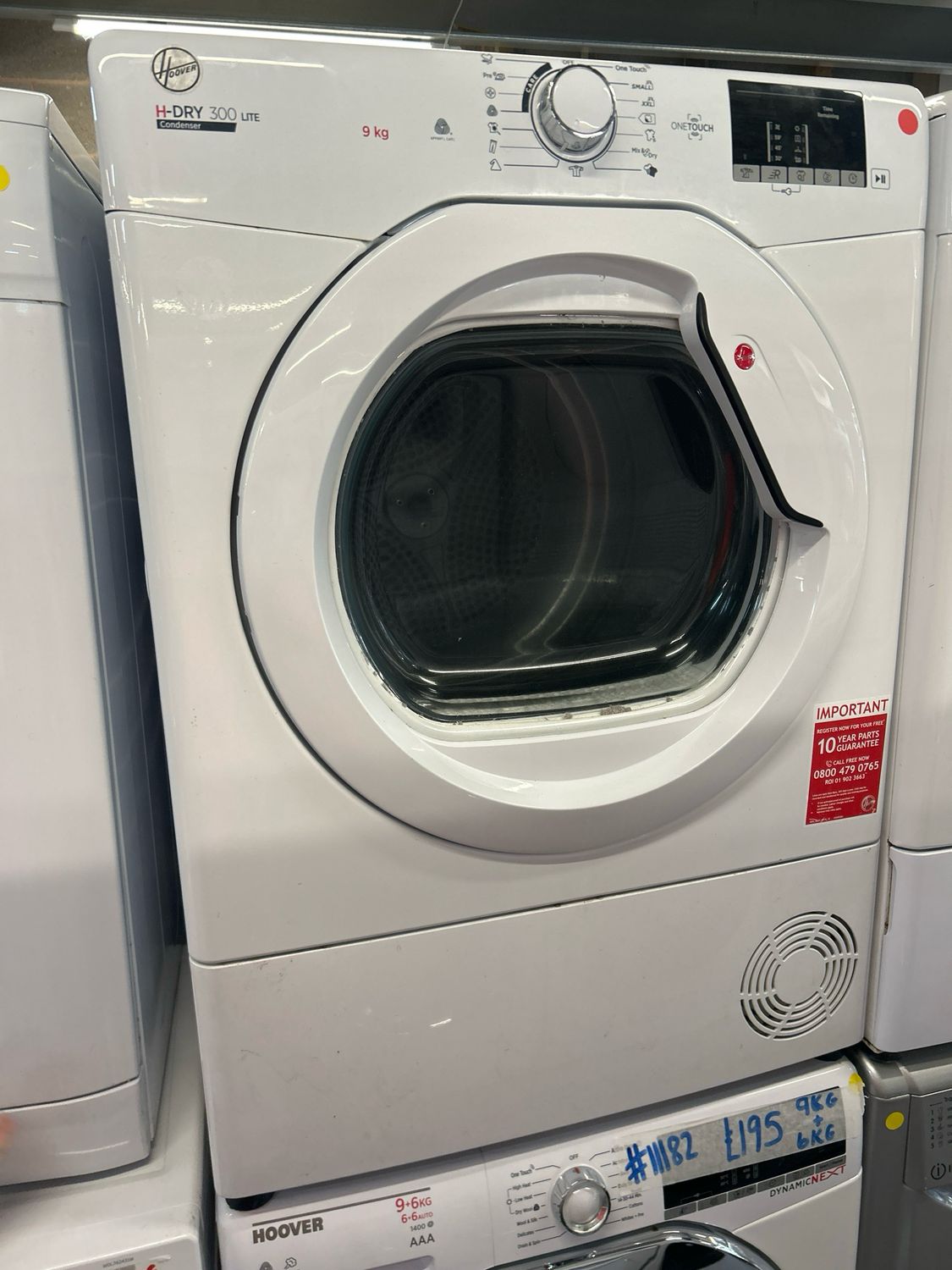 Hoover 9KG Condenser Tumble Dryer White