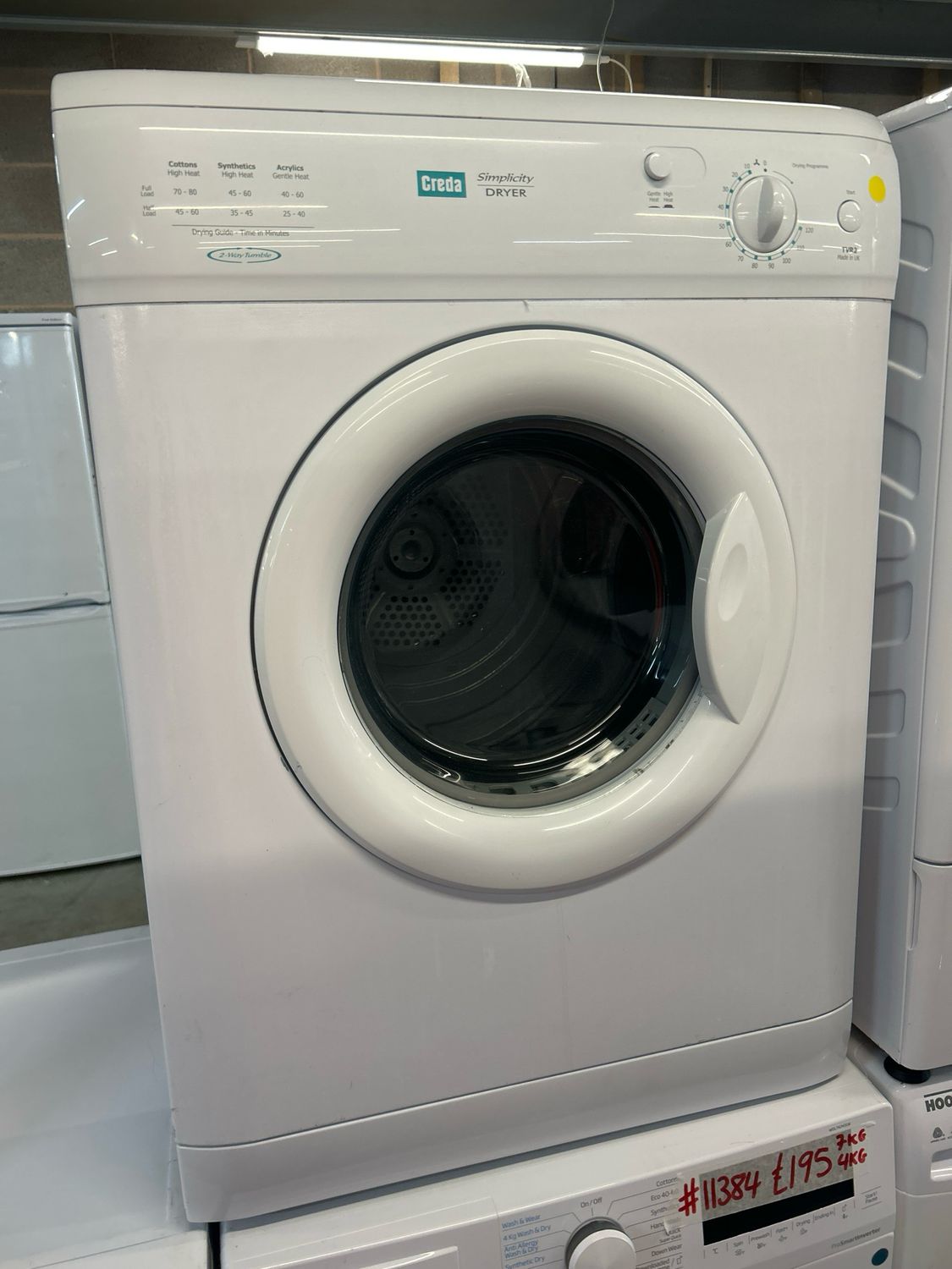 Creda TVR2 6kg Vented Dryer White