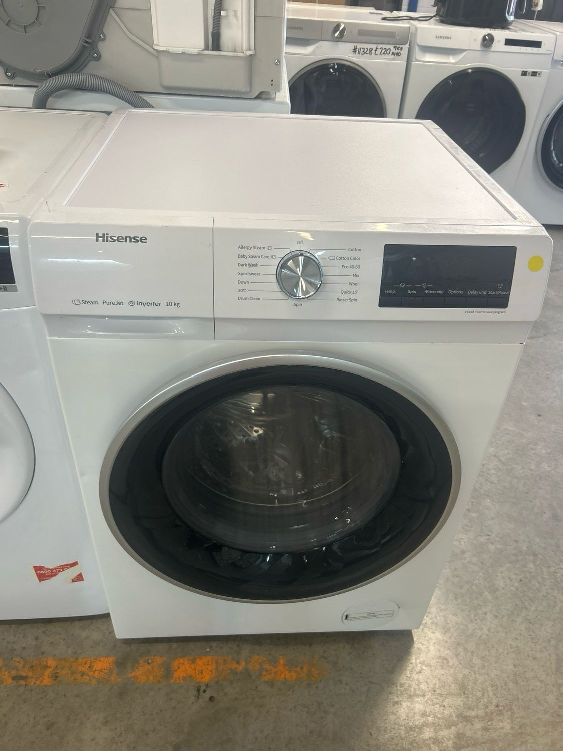 Hisense WFQY1014EVJM 10KG 1400rpm Washing Machine White