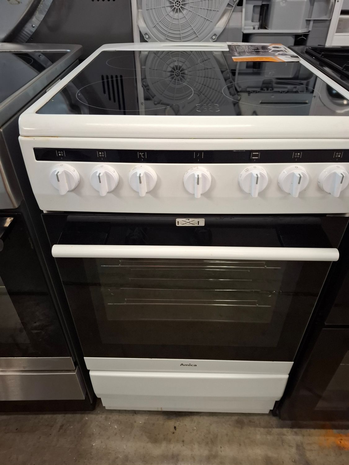 Amica 50cm Electric cooker White Fan Oven