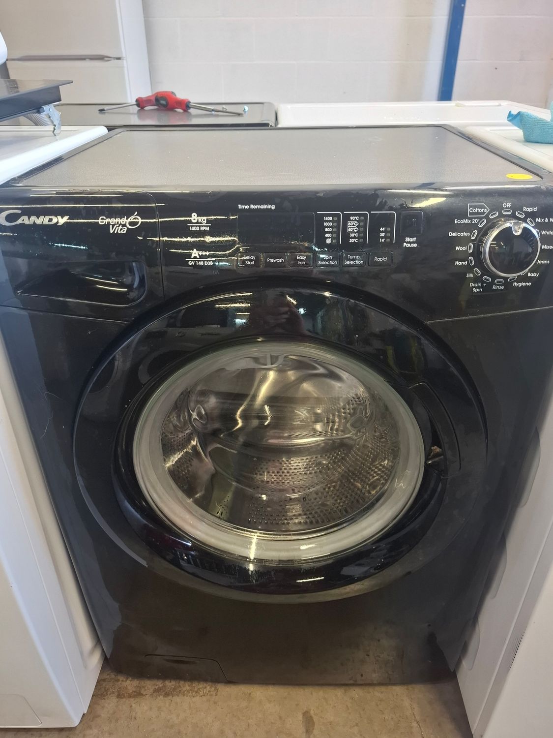 Candy GV148D3B 8kg 1400 Spin Washing Machine Black