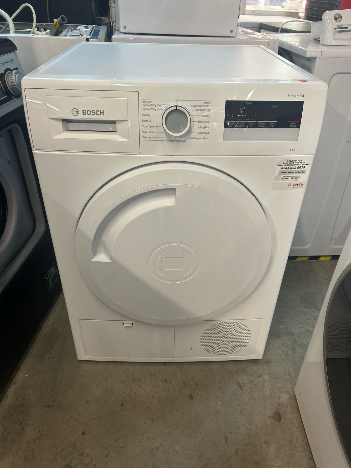 Bosch WTN83200 8kg Condenser Dryer White