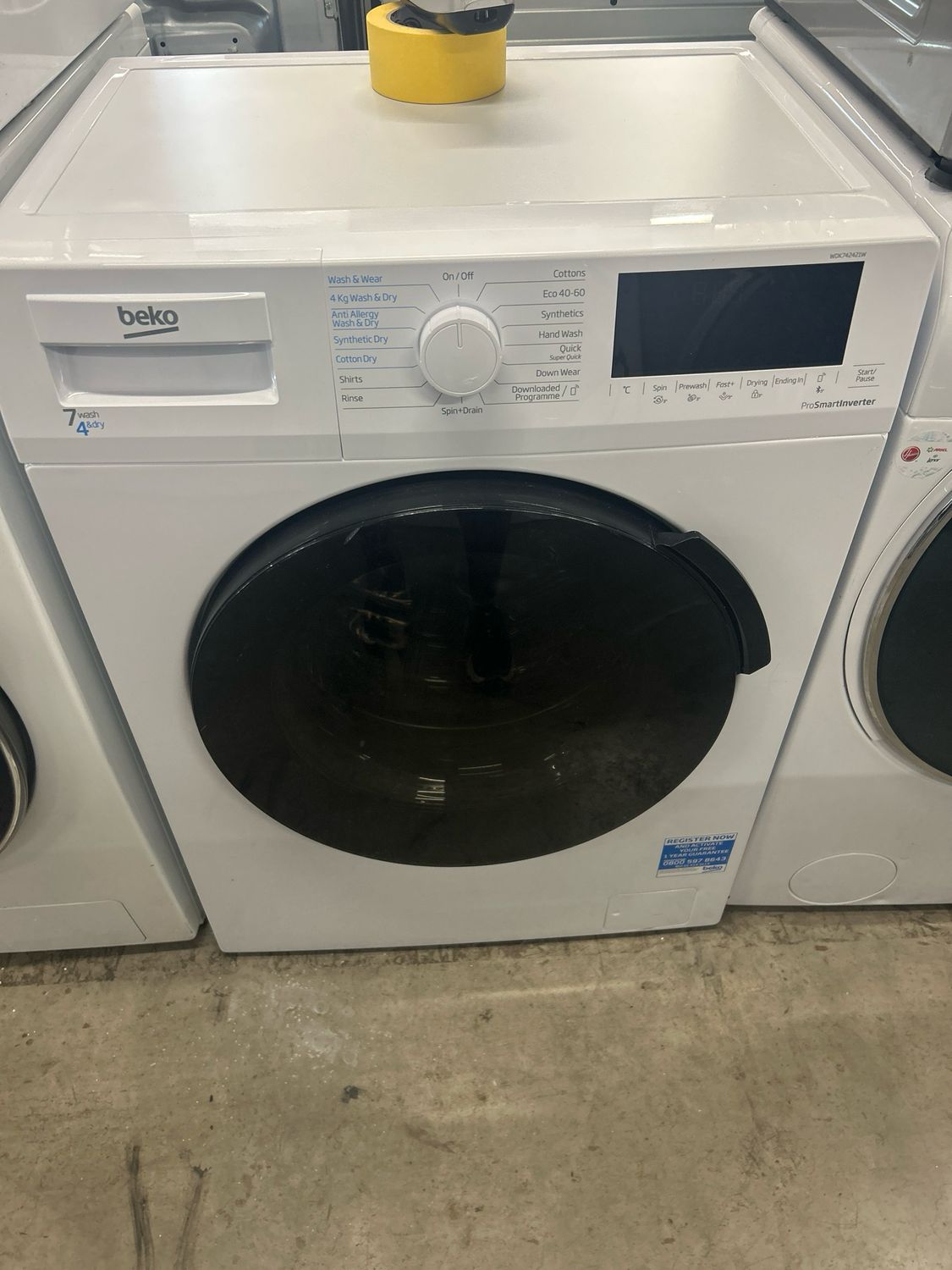 Beko WDK742421W 7kg/4kg 1400rpm Washer/Dryer White
